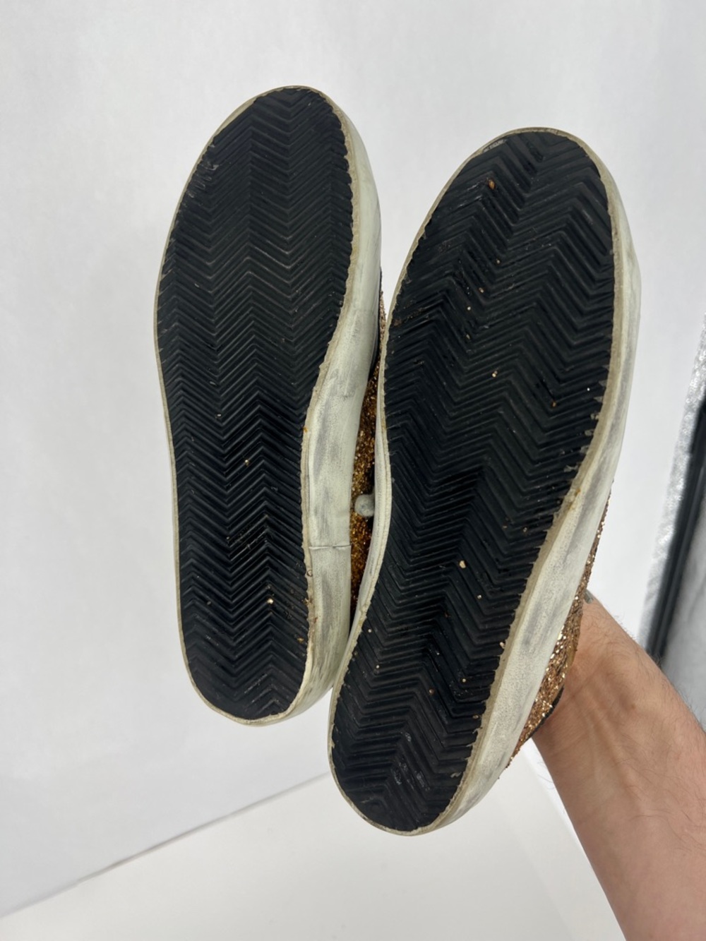 Golden Goose Superstar Glitter Star Low-Top Sneakers - Picture 9 of 14